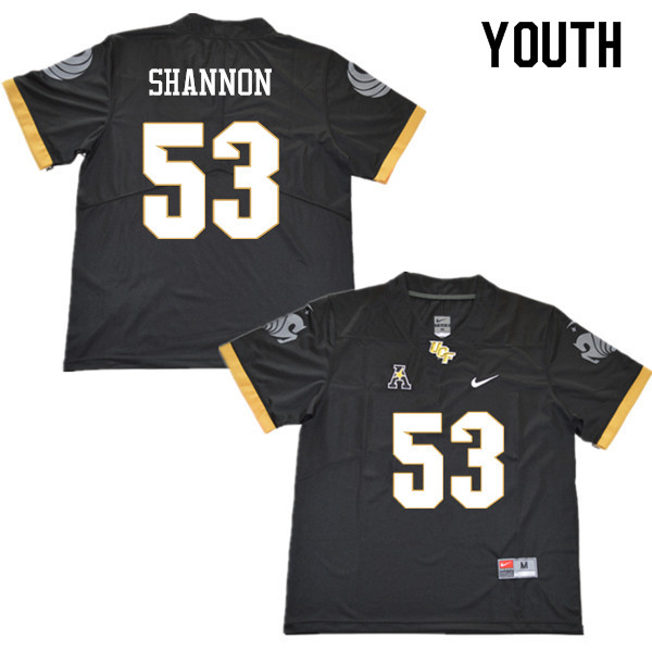 Youth #53 Randy Shannon UCF Knights College Football Jerseys Sale-Black - Click Image to Close